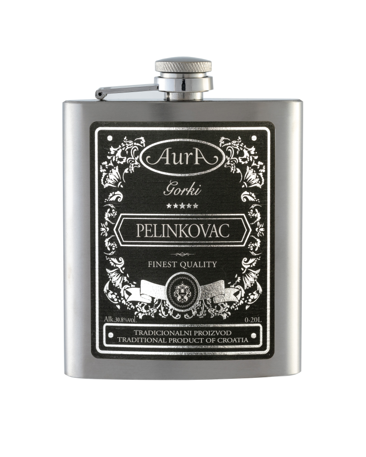 Bitterer Pelinkovac Flachmann 0,2 l  - Aura