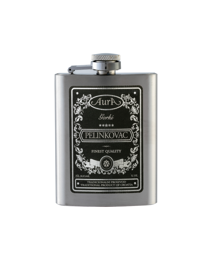 Bitter Pelinkovac Hip flask 0,1 l - Aura