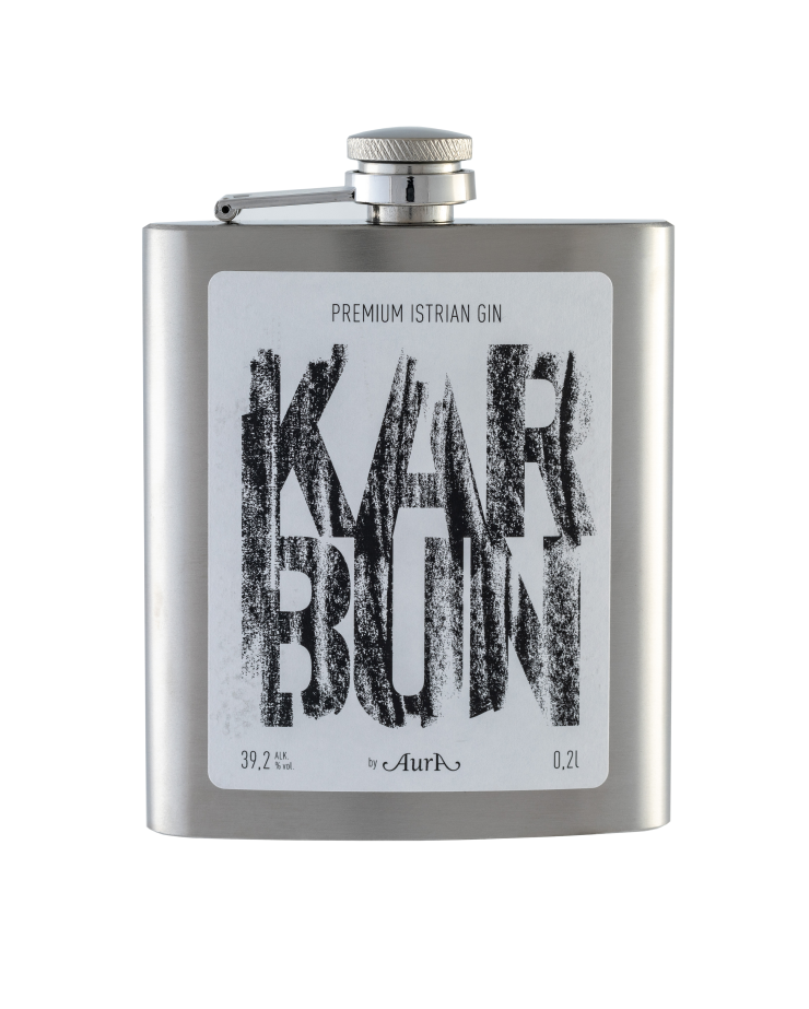 Gin Karbun Flachmann 0,2 l  - Aura