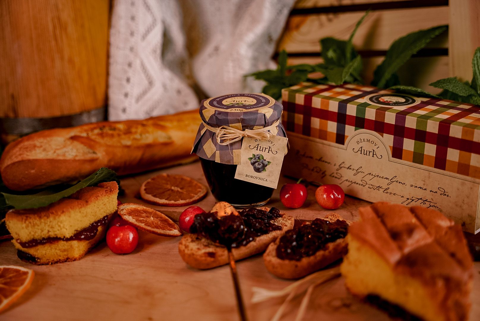 Blueberry jam 230g - Aura