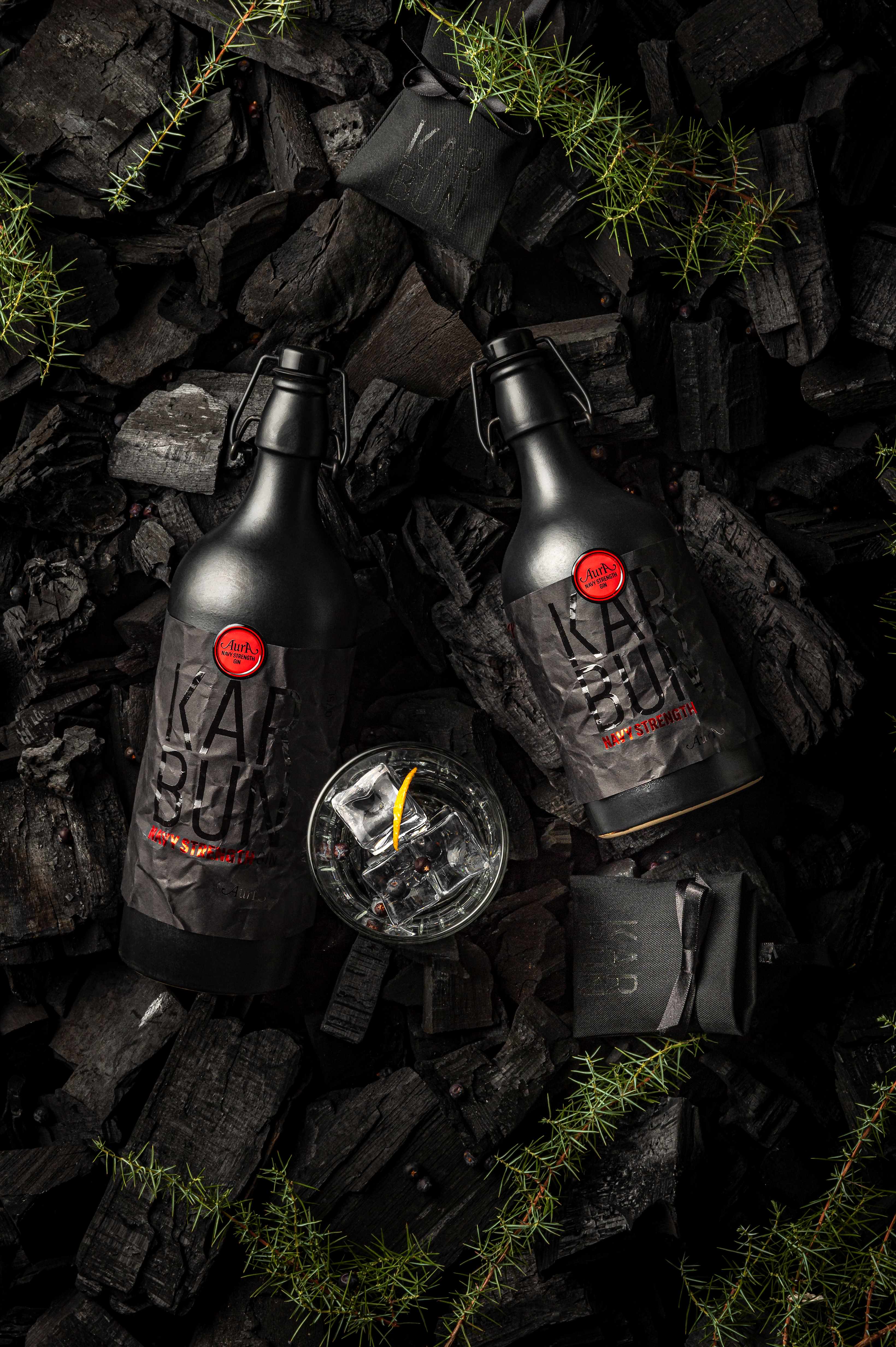 Gin Karbun Navy Strength 0,5 l - Aura