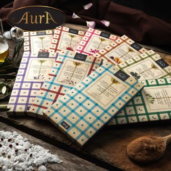 Cioccolato fondente all'olio d'oliva e fichi secchi 50g - Aura