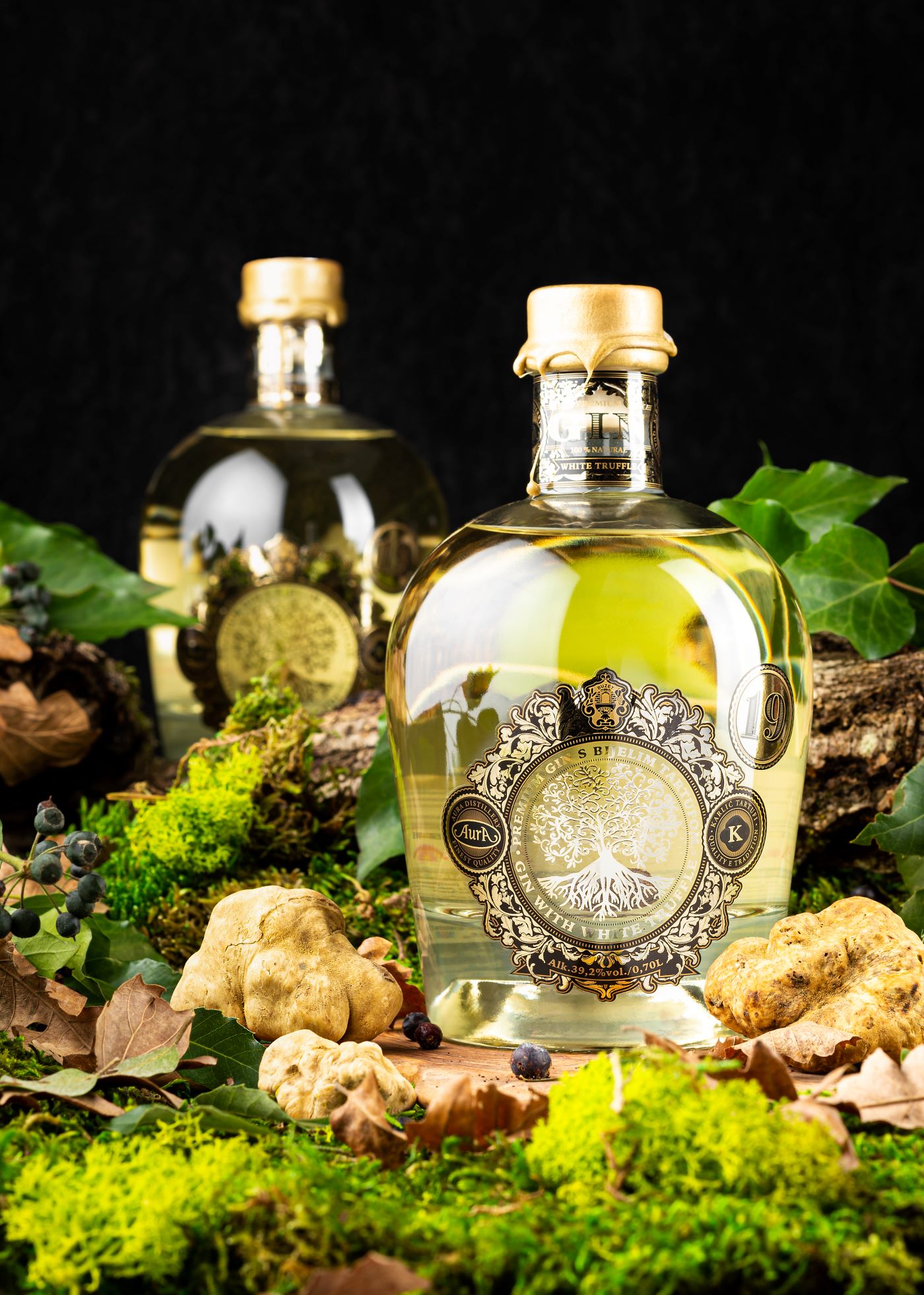 Premium Gin mit weißem Trüffel 0,7 l  - Aura