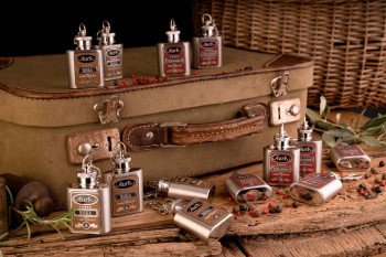 Mistletoe Brandy Mini Hip flask 0,03 l - Aura