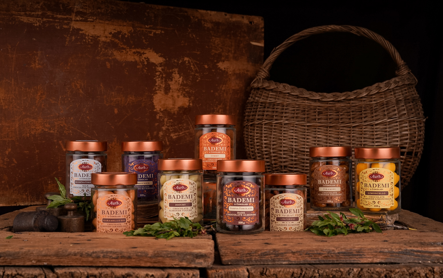 Mandeljni v čokoladi – Limoncello  - Aura