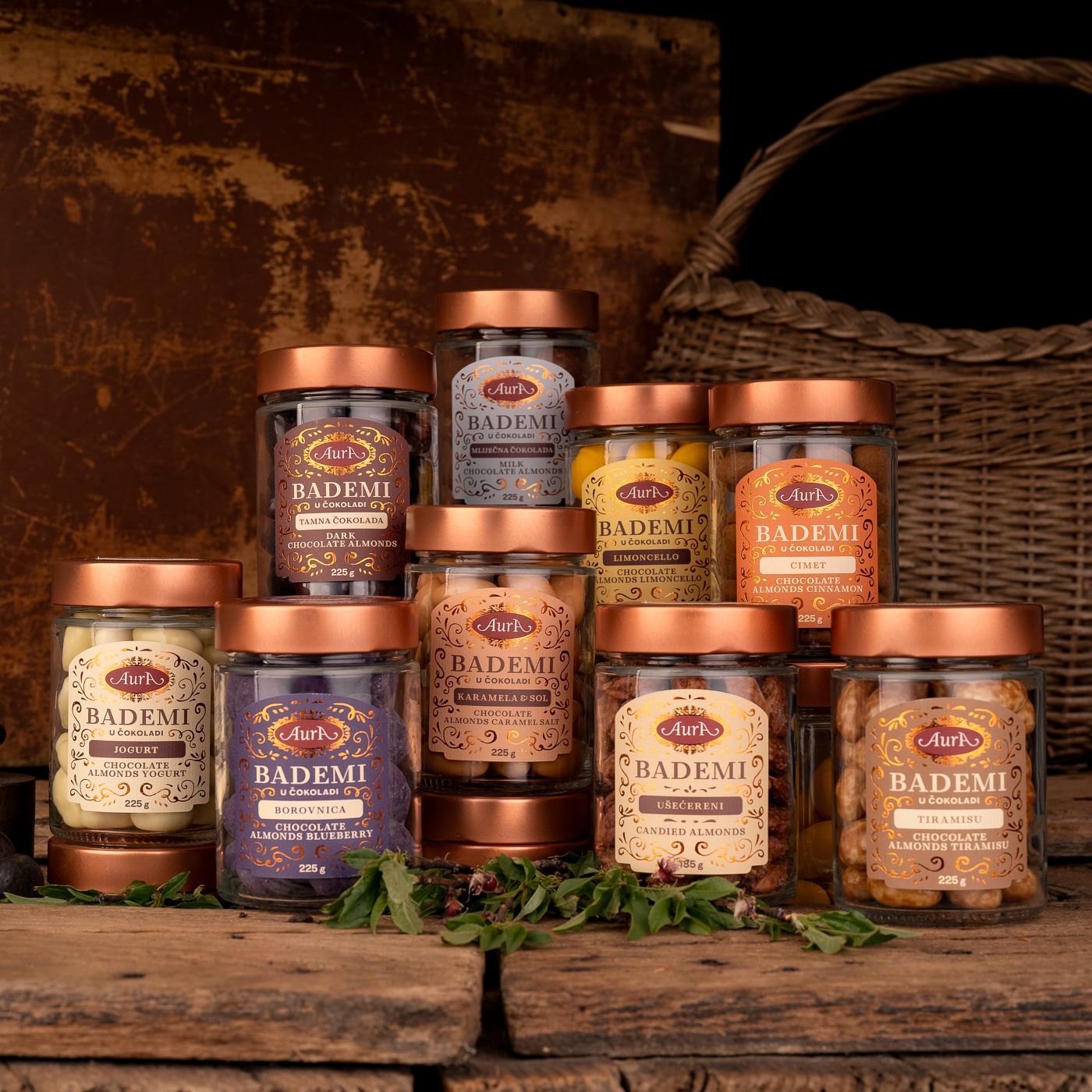 Mandeljni v čokoladi – Cimet  - Aura