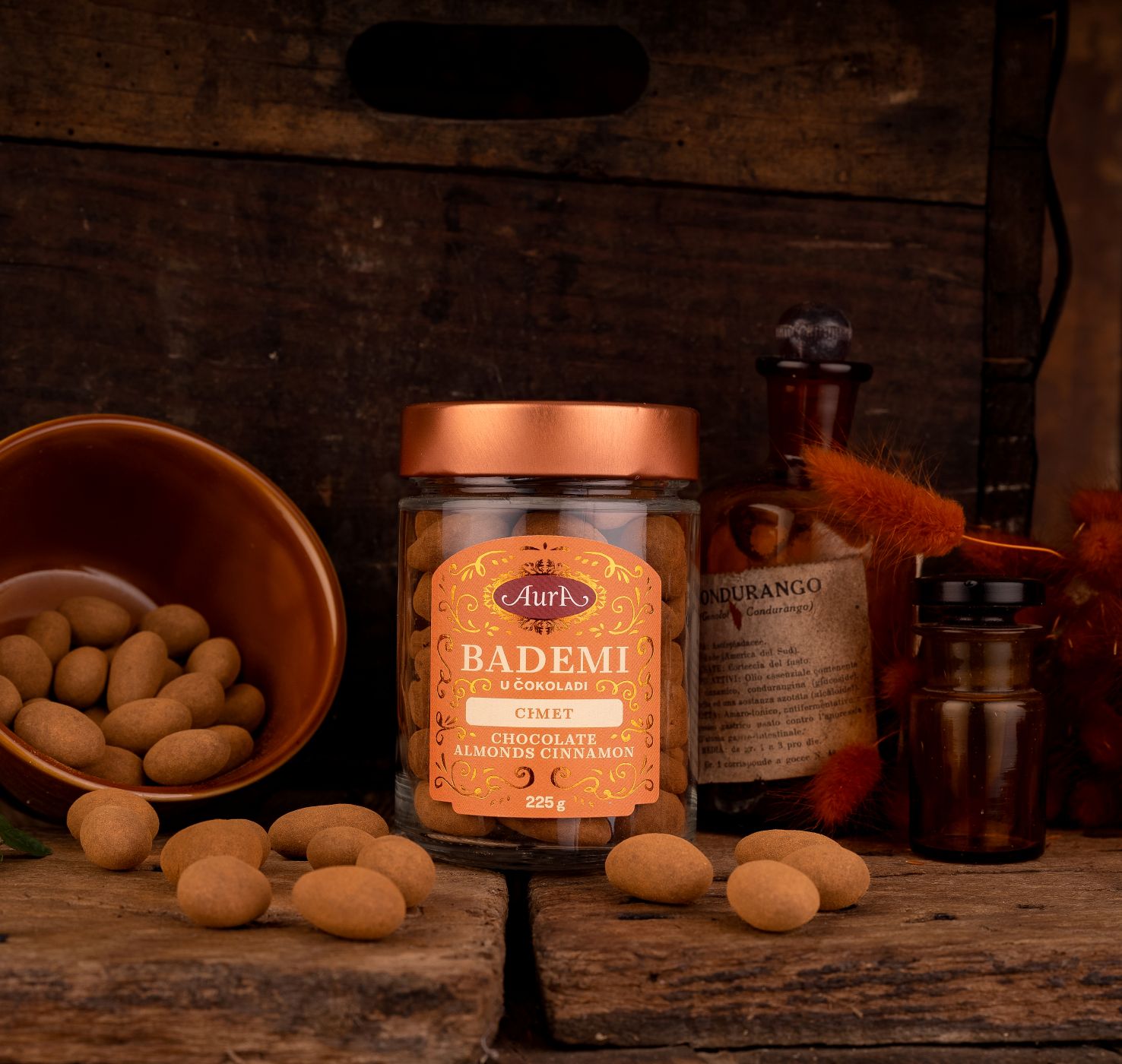Mandeljni v čokoladi – Cimet  - Aura