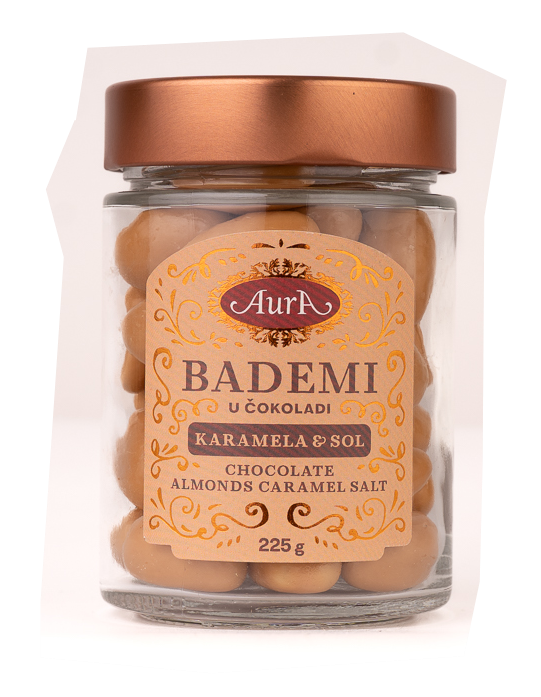 Mandeljni v čokoladi – Slana karamela  - Aura